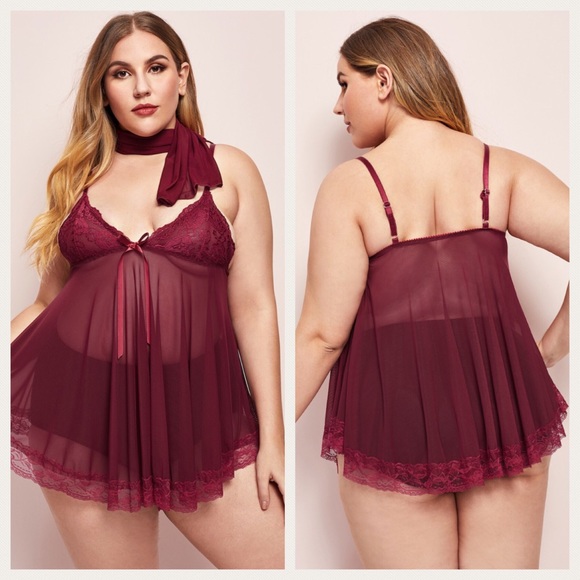 boutique Other - ➕Wine Babydoll Nighty